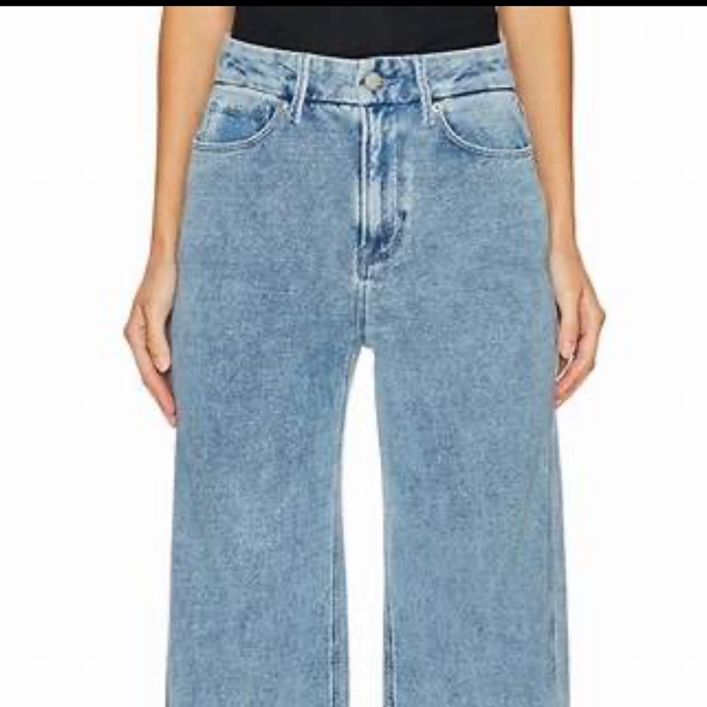 Good American Jeanius Good Skate Wide Leg in Indigo - Size 14